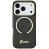 „Guess IML Script“ metalinis „MagSafe“ dėklas, skirtas „iPhone 17 Pro“ – Juodas