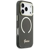 „Guess IML Script“ metalinis „MagSafe“ dėklas, skirtas „iPhone 17 Pro“ – Juodas