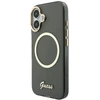 „Guess IML Script“ metalinis „MagSafe“ dėklas, skirtas „iPhone 17“ – Juodas