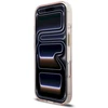 „Guess IML Script Metal MagSafe“ dėklas, skirtas iPhone 17 - Rožinė
