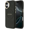 GUESS dėklas, skirtas IPHONE 17, suderinamas su MagSafe GUHMP17SPSAMSECK (PU W/ Peony Hot Stamp) juodas