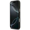 GUESS dėklas, skirtas IPHONE 17 Pro Max, suderinamas su MagSafe GUHMP17XPSAMSECK (PU W/ Peony Hot Stamp) juodas