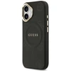 GUESS dėklas, skirtas IPHONE 17, suderinamas su MagSafe GUHMP17SPSAMSECK (PU W/ Peony Hot Stamp) juodas