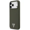 Guess Silicone Triangle Logo MagSafe - dėklas skirtas Apple iPhone 17 Pro Max khaki