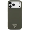 Guess Silicone Triangle Logo MagSafe - dėklas skirtas Apple iPhone 17 Pro Max khaki