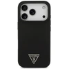 Dėklas Guess Silicone Triangle Logo MagSafe Apple iPhone 17 Pro Max juodos spalvos