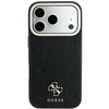 Dėklas Guess Case for IPHONE 18 Pro Max/17 Pro Max compatible with MagSafe (Stripe Peony 4G Logo) juodas
