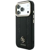 Dėklas Guess Case for IPHONE 18 Pro Max/17 Pro Max compatible with MagSafe (Stripe Peony 4G Logo) juodas