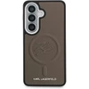 Dėklas Karl Lagerfeld Embossed Ring Initials MagSafe Samsung Galaxy S26 rudos spalvos