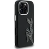 Dėklas Karl Lagerfeld FW Grained Signature Logo iPhone 16 Pro Case - Juodas