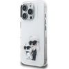 Karl Lagerfeld IML Aquarelle Karl & Choupette & Logo iPhone 16 Pro dėklas - Baltas
