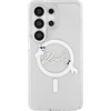 Karl Lagerfeld IML Choupette Karl Script Logo Magnetic dėklas skirtas Samsung Galaxy S26 Ultra Transparent