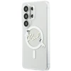 Karl Lagerfeld IML Choupette Karl Script Logo Magnetic dėklas skirtas Samsung Galaxy S26 Ultra Transparent