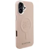 Dėklas Karl Lagerfeld Initial & Metal Logo MagSafe Case for iPhone 16 Plus - Rožinė
