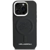 Karl Lagerfeld „MagSafe“ dėklas su inicialais ir metaliniu logotipu, skirtas „iPhone 16 Pro“ – Juodas