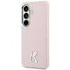 Dėklas Karl Lagerfeld K Metal Logo MagSafe Samsung Galaxy S26 rožinės spalvos