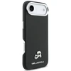 Karl Lagerfeld Karl & Choupette Head Pins Saffiano MagSafe dėklas iPhone Air - Juodas