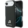 Karl Lagerfeld Karl & Choupette Head Pins Saffiano MagSafe dėklas iPhone Air - Juodas