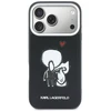 „Karl Lagerfeld“ „Karl & Choupette“ logotipo „MagSafe“ dėklas, skirtas „iPhone 17 Pro“ – Juodas