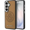 Dėklas Karl Lagerfeld Perforated KL MagSafe Samsung Galaxy S26 rudos spalvos