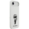 „Karl Lagerfeld“ silikoninis „Karl Sketch & Logo MagSafe“ dėklas, skirtas „iPhone 17 Air“ – Baltas