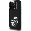 „Karl Lagerfeld“ silikoninis „Karl&Choupette Sketch MagSafe“ dėklas, skirtas „iPhone 16 Pro“ – Juodas