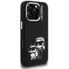 „Karl Lagerfeld“ silikoninis „Karl&Choupette Sketch MagSafe“ dėklas, skirtas „iPhone 16 Pro“ – Juodas