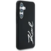 Dėklas Karl Lagerfeld Silicone Metal Signature Logo Samsung Galaxy S25 juodos spalvos
