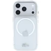 Lacoste IML Frosted Petit Pique Metal Logo MagSafe dėklas, skirtas iPhone 18 Pro Max, skaidrus