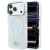 Lacoste IML Frosted Petit Pique Metal Logo MagSafe dėklas, skirtas iPhone 18 Pro Max, skaidrus