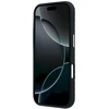 Dėklas Mercedes Leather Semi Wrap Wood Effect MagSafe, skirtas iPhone 18 Pro Max / 17 Pro Max, juodas