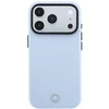 Dėklas Mercedes Leather Semi Wrap Wood Effect MagSafe, skirtas iPhone 18 Pro Max / 17 Pro Max, mėlynas