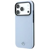 Dėklas Mercedes Leather Semi Wrap Wood Effect MagSafe, skirtas iPhone 18 Pro Max / 17 Pro Max, mėlynas