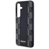 Samsung Galaxy S24 DKNY Hardcase Leather Checkered Mono Pattern MagSafe (DKHMS24SPCPVSLK) dėklas telefonui juodos spalvos