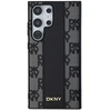 Samsung Galaxy S24 Ultra DKNY Hardcase Leather Checkered Mono Pattern MagSafe (DKHMS24LPCPVSLK) dėklas telefonui juodos spalvos