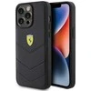 Ferrari FEHCP15XRDUK Apple iPhone 15 Pro Max 6.7″ juodos spalvos kietas dėklas Quilted Metal Logo