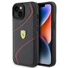 Apple iPhone 15 Ferrari dėklas Twist Metal Logo (FEHCP15SPTWK) juodos spalvos