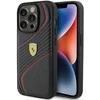 Ferrari FEHCP15LPTWK Apple iPhone 15 Pro 6.1″ juodos spalvos kietas dėklas Twist Metal Logo