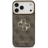 Guess 4G Big 4G Classic Logo Big Strap Metal Mygtukai dėklas skirtas Apple iPhone 17 Pro Max Brown