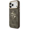 Guess 4G Big 4G Classic Logo Big Strap Metal Mygtukai dėklas skirtas Apple iPhone 17 Pro Max Brown