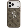 Dėklas Guess 4G Big 4G Classic Logo skirtas Apple iPhone 17 Pro Max rudos spalvos sidabro spalvos