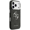 GUESS case for IPHONE 17 Pro GUHCP17LP4G4SMCK (4G PU Odinis dėklas with Big 4G and Classic Logo and Sidabrinis Metal Camera Frame) juodas