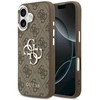 Guess 4G Big 4G Classic Logo dėklas skirtas Apple iPhone 17 rudos spalvos sidabro spalvos