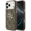 Dėklas Guess 4G Big 4G Classic Logo skirtas Apple iPhone 17 Pro Max rudos spalvos sidabro spalvos