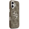 Guess 4G Big 4G Classic Logo dėklas skirtas Apple iPhone 17 rudos spalvos sidabro spalvos