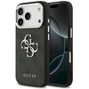 GUESS case for IPHONE 17 Pro GUHCP17LP4G4SMCK (4G PU Odinis dėklas with Big 4G and Classic Logo and Sidabrinis Metal Camera Frame) juodas