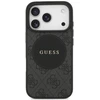 Dėklas Guess 4G Circle Classic Logo MagSafe Apple iPhone 17 Pro juodos spalvos