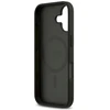„Guess 4G Circle Classic Logo MagSafe“ dėklas, skirtas iPhone 17 - juodas