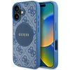 Guess 4G Circle Classic Logo MagSafe dėklas iPhone 16 - mėlynas