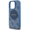 Guess 4G Circle Classic Logo MagSafe dėklas iPhone 16 Pro Max - mėlynas